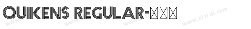Quikens Regular字体转换
